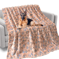 Rezutan dog blanket shows soft-flannel brown fabric, ideal for cozy naps.