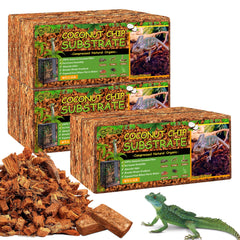 Riare 6-pack substrate pack bricks ready for reptile terrariums and burrowing.