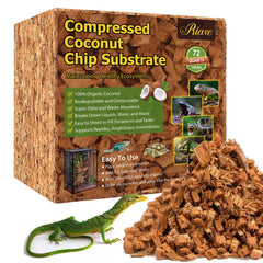Riare compressed brick expands to 72 quarts of terrarium bedding