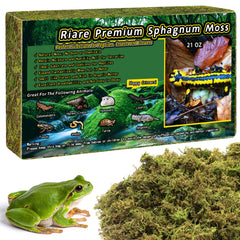 Riare musgo Sphagnum natural en envase, ideal para terrarios y humedad.