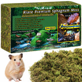 Riare premium sphagnum moss reptile bedding pack for terrariums with humidity control