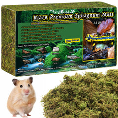 Riare premium sphagnum moss reptile bedding pack for terrariums with humidity control