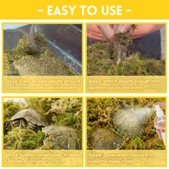 Riare forest moss soft texture encourages digging and nesting