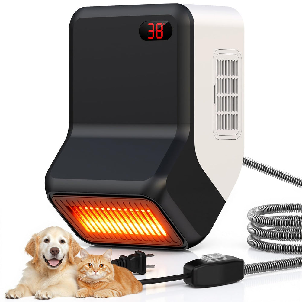 Ribgwo dog house heater wall-mount keeps outdoor kennel warm