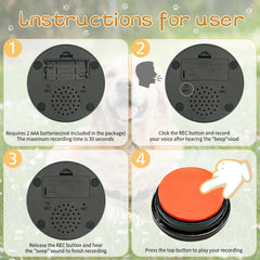 RIBOSY dog-buttons interaction shows engaging home training sessions.