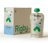 Rigby organic free-range chicken dog treat pouch pack for real-food rewards.