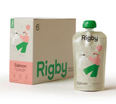 Rigby salmon pouch open shows real ingredients for quick training rewards