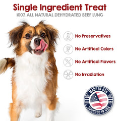 rileys dehydrated beef-lung treats texture closeup reveals light airy bite ideal for quick rewards