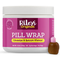 Riley's Envoltura de pastillas queso bacon para perros facilita ocultar medicación
