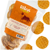 Riley's Waffles Chicken Chips dog treat USA-sourced chicken breast crispy bite ideal for training