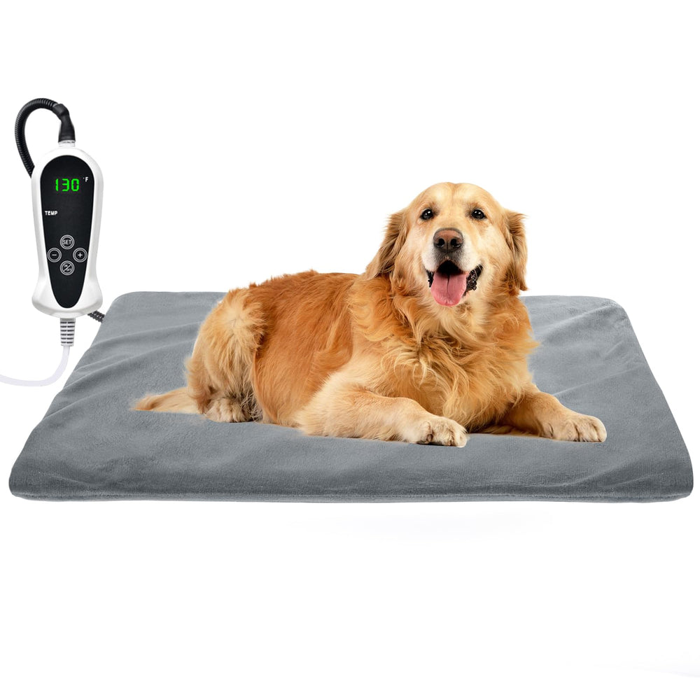 RIOGOO pet heating pad XXL 32x20 cover view shows easy-clean removable cover.