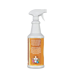 Riverside Essentials 32oz Guinea Pig Cage Cleaner spray application for quick habitat refresh.