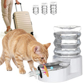 RIZZARI 5L tower view shows ample hydration capacity for multi-pet households.