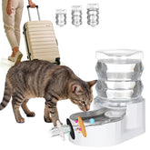 RIZZARI pet water bowl dispenser tower design for stable hydration and stylish home decor.