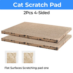 Roadtofree cat scratcher board 2-pack packaging highlights savings and convenience