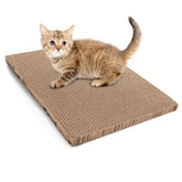 Roadtofree cat scratching board front view showing compact indoor size and furniture protection