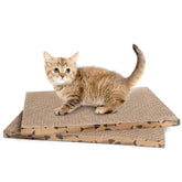 Roadtofree cat scratcher board side view shows durable scratching and furniture protection