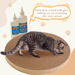 Roadtofree eco-friendly cardboard scratch pad texture close-up showcasing natural recycled material.