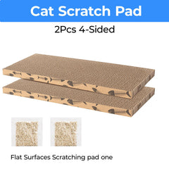 Roadtofree mini cat scratcher two-pack packaging shown for convenient home setup.
