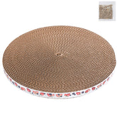 Roadtofree round cat scratcher pad outer view highlights durable surface for scratching