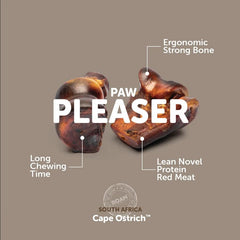 ROAM novel-protein ostrich-meat dog treat highlighting lean protein option