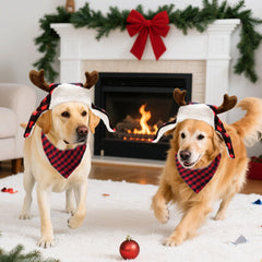 Roaring Good Time Christmas hat with elastic chin strap stays secure
