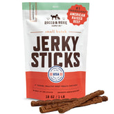 Rocco & Roxie beef jerky 1lb bag, ideal for training rewards