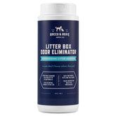 Rocco & Roxie Litter Box Odor Eliminator bottle reducing litter odors at the source.