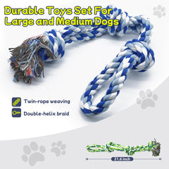 Rocfish rope toys closeup knots demonstrates durable threading for chewers