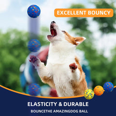 Rocfish floating water-play dog ball, ideal for pool or lake fetch games.