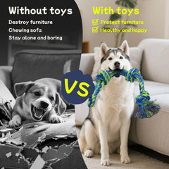 Rocfish large-dog tug-war toy demonstrates heavy-duty durability