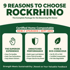RockRhino automatic opening bags enable one-handed use during walks.
