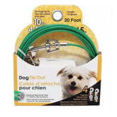 Rocky Mountain Goods dog tie out cable, 20ft length enabling outdoor exploration safely.