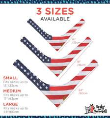 Rocky and Snowball adjustable tie-closure bandana fits multiple sizes