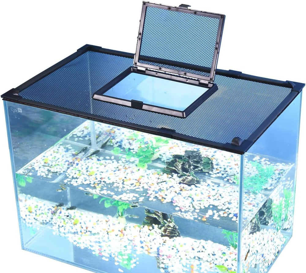 RODENET magnetic aquarium cover closeup mesh for durable ventilation and anti-jump protection.