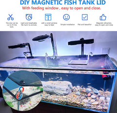 RODENET aquarium cover top view highlighting feeding window for easy meals.