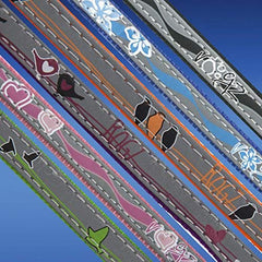 Rogz reflective cat collar orange bird design boosts visibility and daily wear.