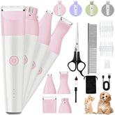 Roiffcly pink 4-in-1 dog clippers kit for easy home grooming
