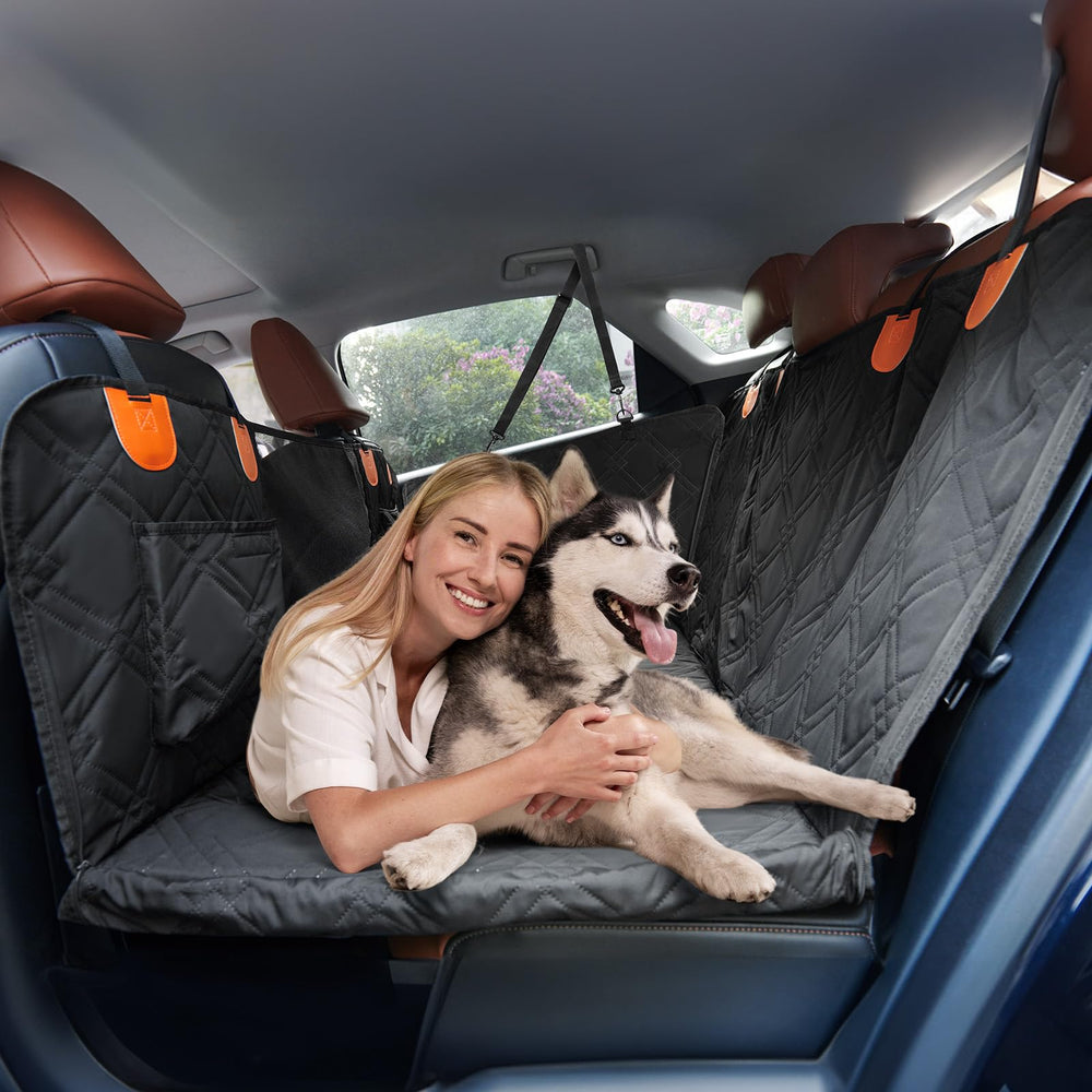 Roilpet dog seat cover back-seat-extender expands space for comfortable, secure rides.