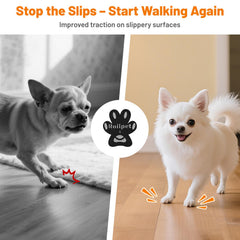 Roilpet senior dog traction on wood floor helps confident footing.