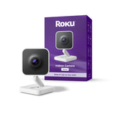 Roku Indoor Camera shows 1080p HD color night vision for clear monitoring.