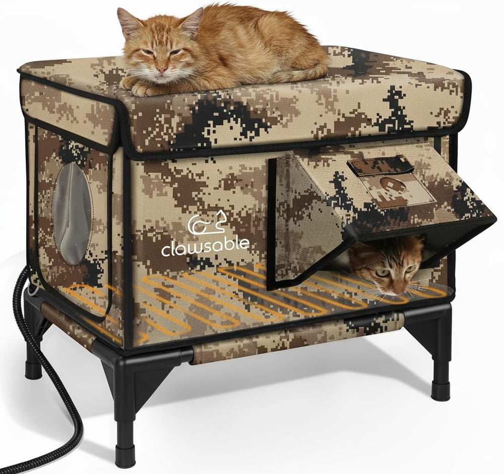 Rolimate indestructible cat house exterior showcases rugged outdoor protection.