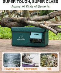 Rolimate indestructible cat house winter interior for cold outdoor cats