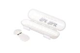Roll Mate small storage container with cutter keeps portions tidy for quick feedings.