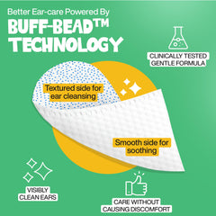 ROOFUS THE DOG ear wipes finger-design enables precise, stress-free cleaning