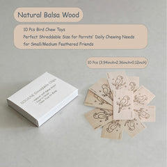 ROOJUNE foraging play with balsa slices offering mental stimulation.