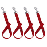 Rosemarie horse bucket strap hanger red 4-pack for secure hay nets