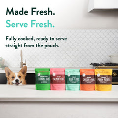 Rosie’s Beef N' Rice label highlights limited ingredients for transparency