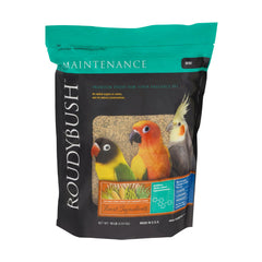 RoudyBush Daily Maintenance packaging shows the 10-pound mini bag for convenient daily feeding