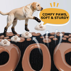 ROUWINNE anti-slip dog socks side straps secure adjustable fit for all breeds